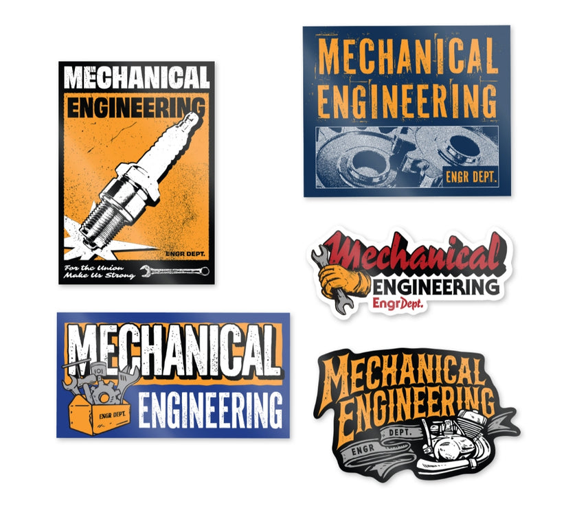 Engineer Workwear - Engr Dept Series - Mechanical Dept Sticker