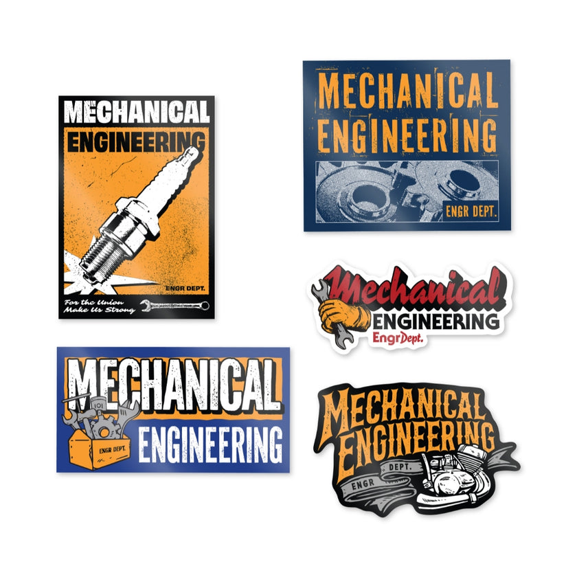 Engineer Workwear - Engr Dept Series - Mechanical Dept Sticker