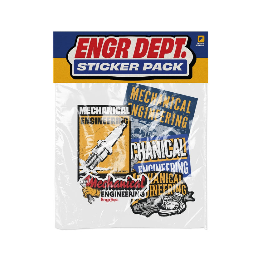 Engineer Workwear - Engr Dept Series - Mechanical Dept Sticker