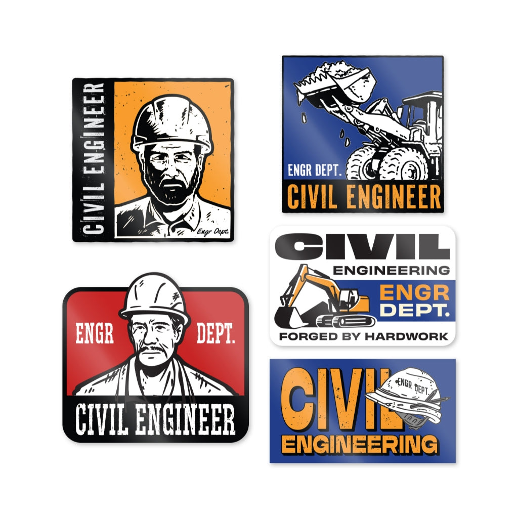 Engineer Workwear - Engr Dept Series - Civil Dept Sticker