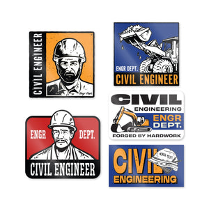Engineer Workwear - Engr Dept Series - Civil Dept Sticker
