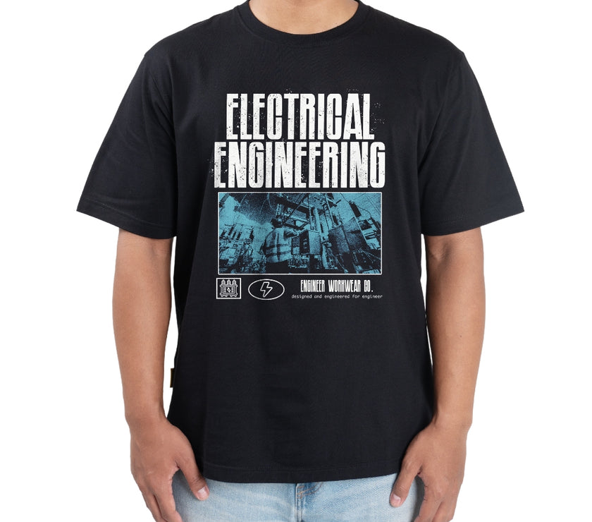 Eltron Engr Dept Series Black Electrical Tshirt