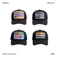 Engineer Workwear -  Engr Dept Series Black Caps